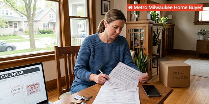 Homeowner in Milwaukee preparing to sell their house quickly before the next mortgage payment is due